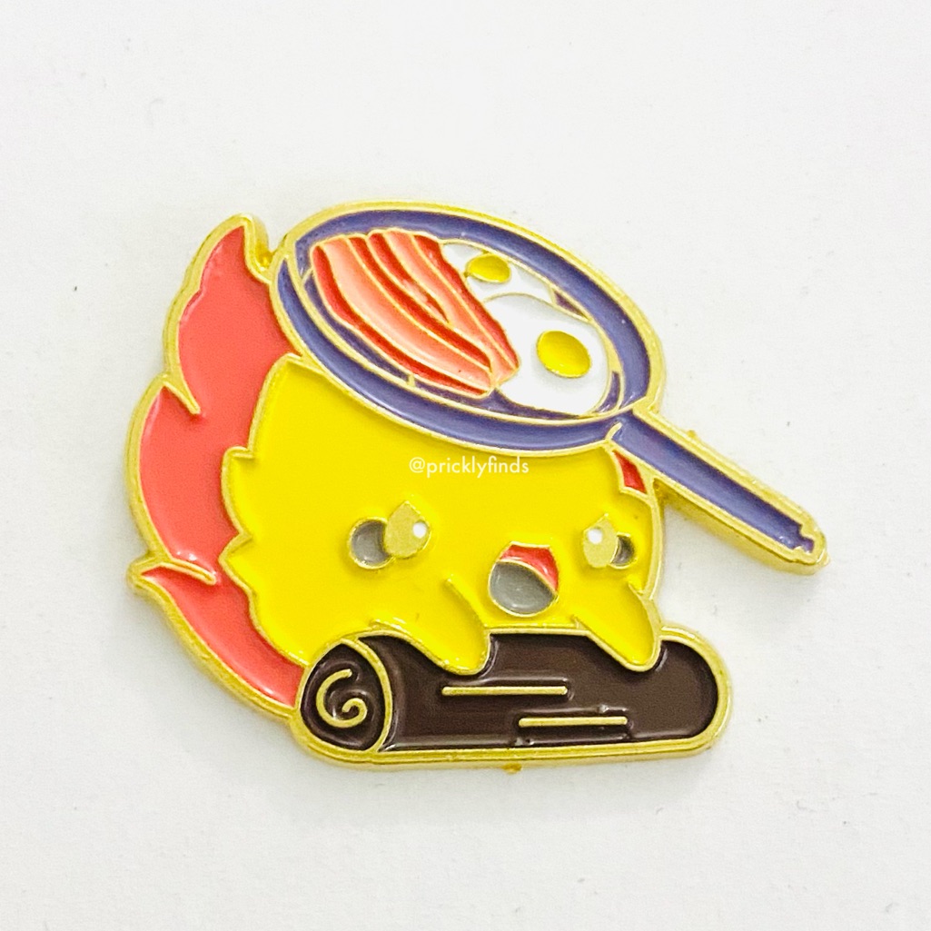 8/$40 Howl’s Moving Castle Angry Calcifer Cooking Enamel Pin